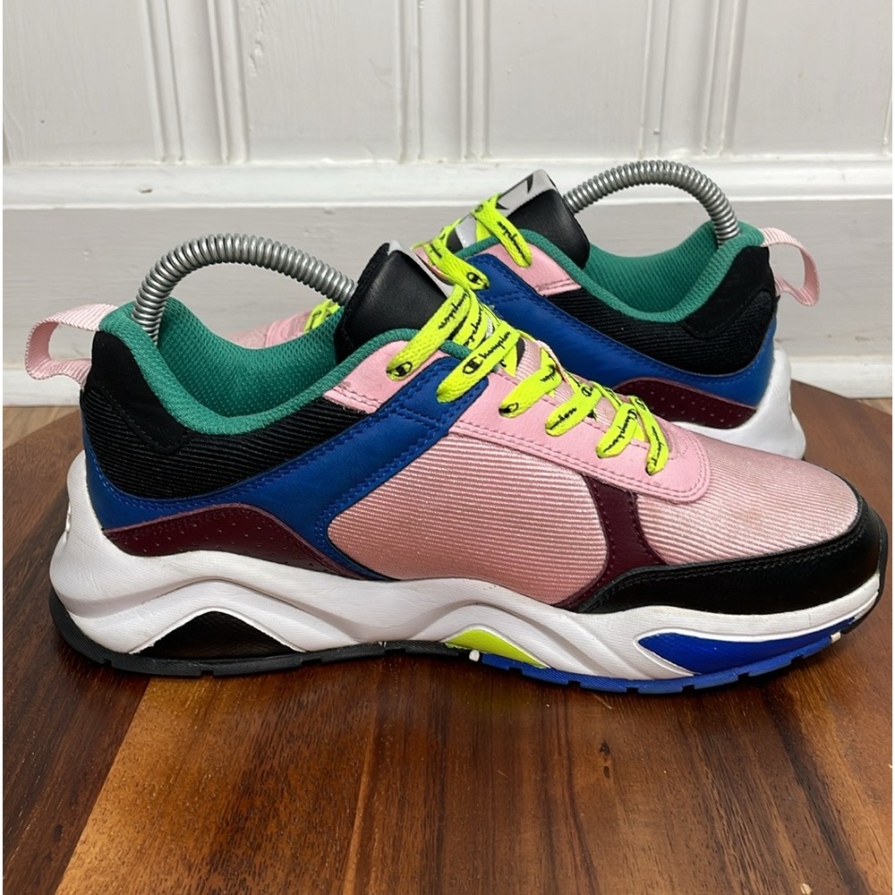 Champion 93Eighteen Block Pink/Multi Colored Athletic Training Sneaker S… - Picture 7 of 11